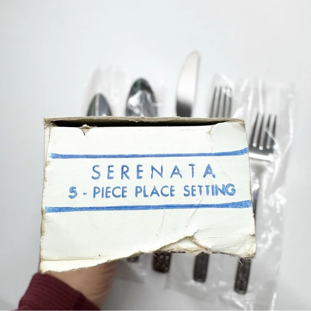 Vintage International Stainless Serenata 5 Piece Single Serve Flatware Set
